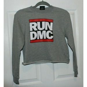 Urban Outfitters Run DMC Cropped Sweatshirt Small